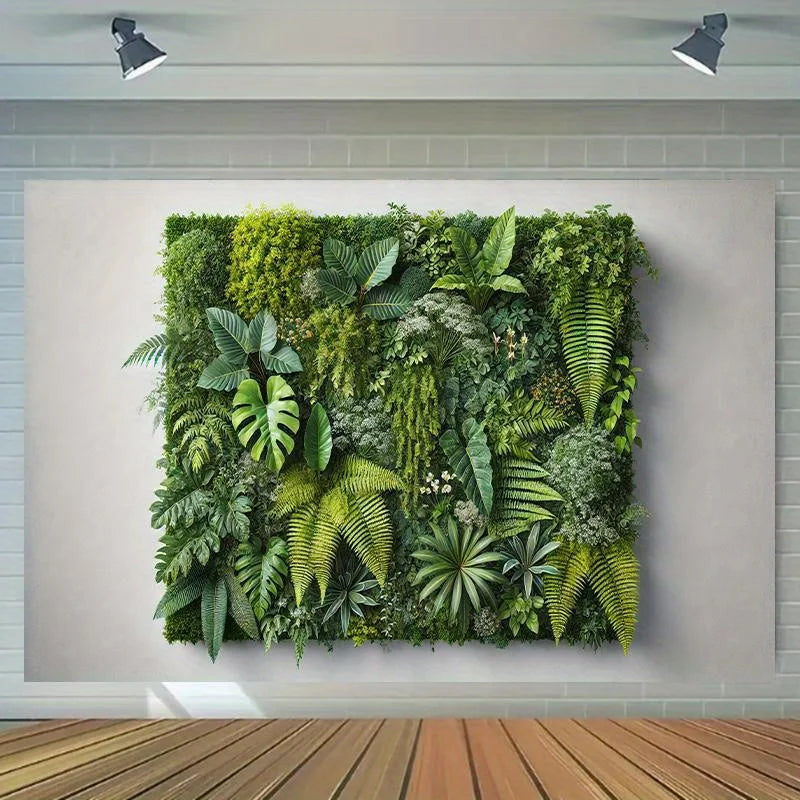 Plant pattern tapestry, no need for power or feathers, suitable for studios, living rooms, outdoor festivals