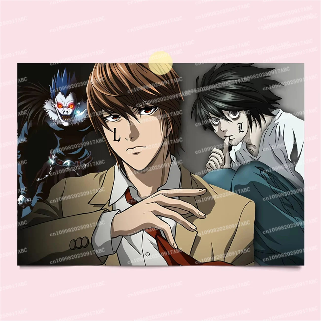 Home Tapestry Japanese Comics Death Note Frameless CanvasLight Yagami Comics Peripheral Misa Amane Indoor Room Decoration