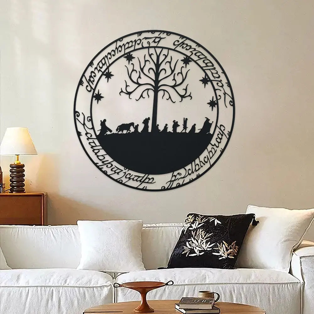 Room Decor, Lord of the Rings Inspired Metal Wall Art, Hobbit Metal Sign, Home Decor, Wall Decor, Room Decor, Outdoor Decor