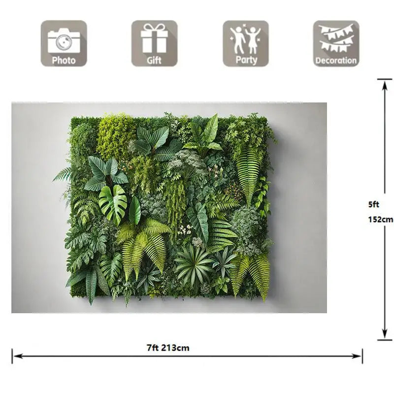 Plant pattern tapestry, no need for power or feathers, suitable for studios, living rooms, outdoor festivals