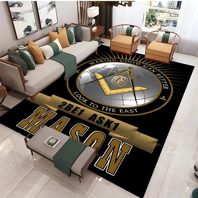 Freemasonry Modern Rugs home capital community freemason area rugs non-slip mats decorative personalized gift carpet door mat
