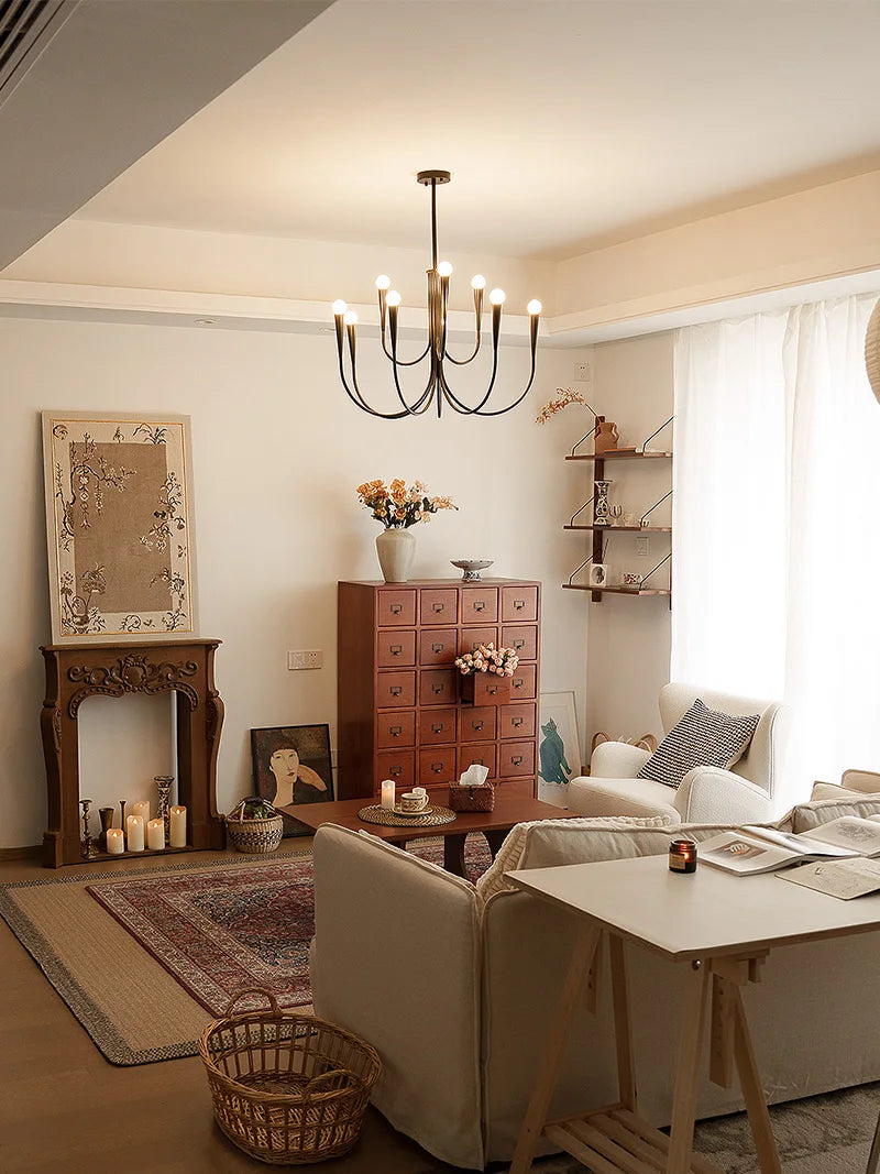 Dining Room Chandelier American Style Living Room Chandelier Living Room Home Decoration Lamp E14 Bulb Room Bedroom Chandelier