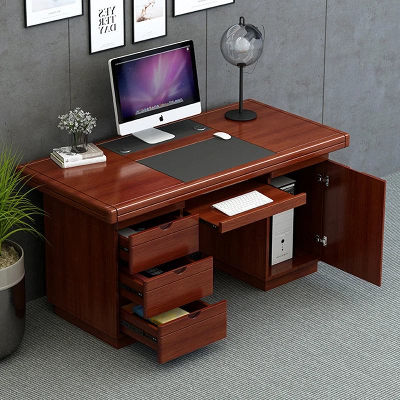 Executive Decoration Office Desk Wooden Study Modern Computer Gaming Standing Office Desk Display Escritorio Oficina Home Decor