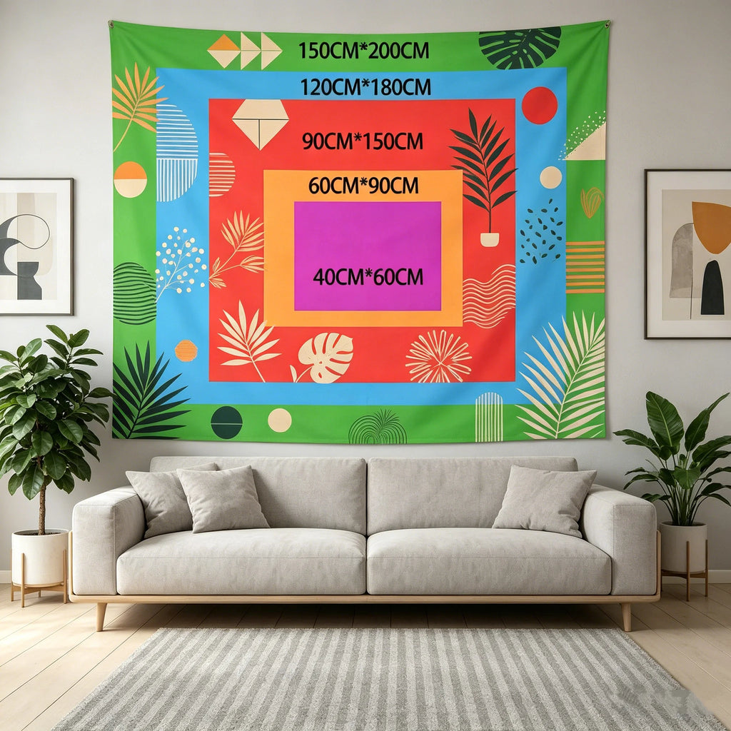 Cute Tapestry Cartoon Game Indoor Wall Tapestries Unique Wall Hanging Background Cloth Video Game Room Art Accent Decor Banners