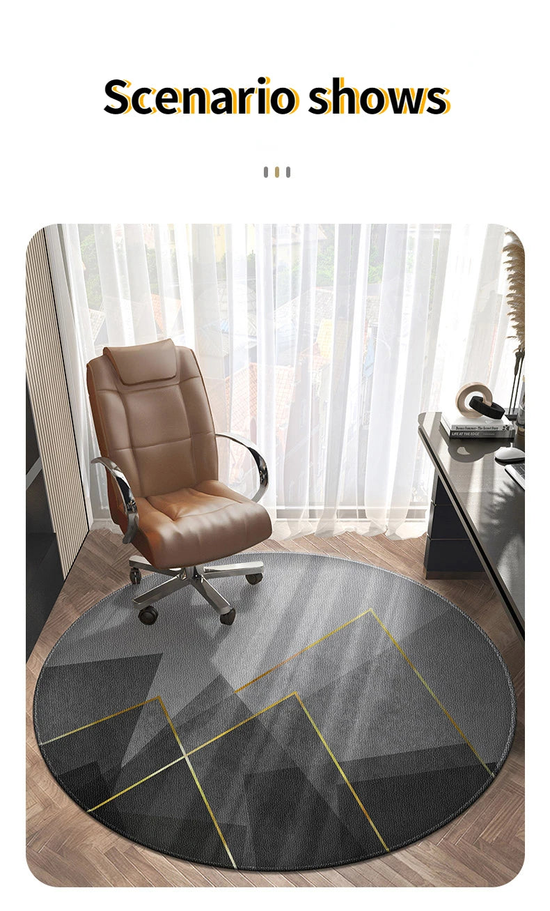 Round Rugs and Carpets for Home Living Room Decoration Teenager Bedroom Decor Carpet Sofa Coffee Table Area Rug Non-slip Mat