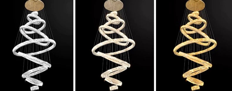Modern home decor led lights pendant light lamps forstaircase Chandeliers for living room hanging light indoor lighting