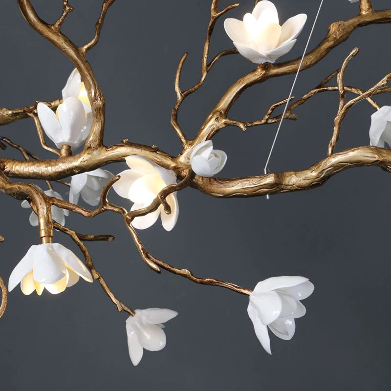 Nordic Branch LED Chandelier for Living Dining Room Coffee Tables Kitchen Bedroom Pendant Light Home Decor Lusters Luminaires