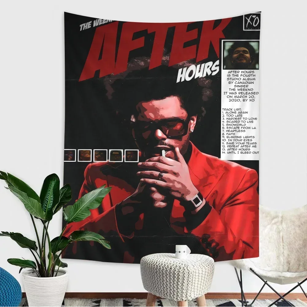 The Weeknd Tapestry Art Printing Art Science Fiction Room Home Decor Wall Art Decor