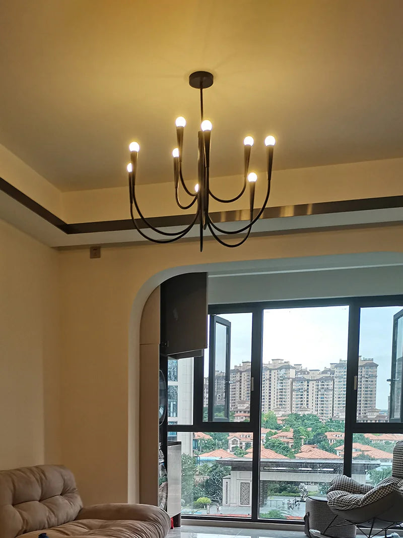 Dining Room Chandelier American Style Living Room Chandelier Living Room Home Decoration Lamp E14 Bulb Room Bedroom Chandelier