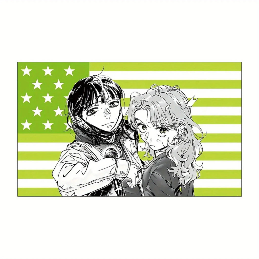 Anime Funny Tapestry – The Guy She Liked Wasn’t a Guy, Humor Art Print for Bedroom, Garage & Room Decoration