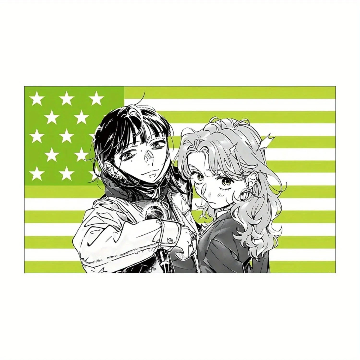 Anime Funny Tapestry – The Guy She Liked Wasn’t a Guy, Humor Art Print for Bedroom, Garage & Room Decoration