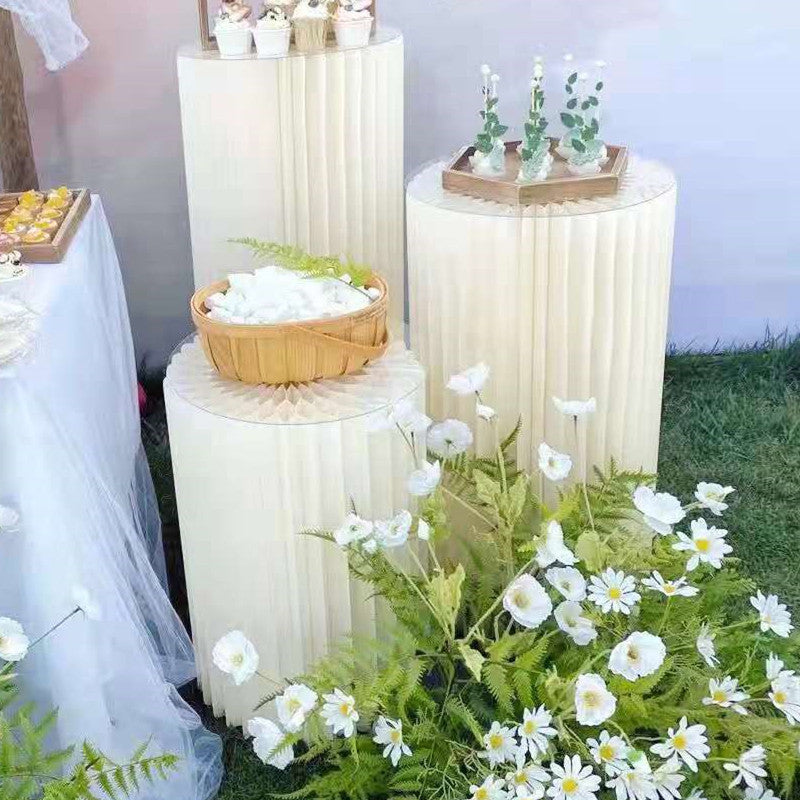 Folding Honeycomb Paper Wedding Backdrop Decor Birthday Party DIY Decor Dessert Table Cake Stand Baby Shower Decor Ramadan decor