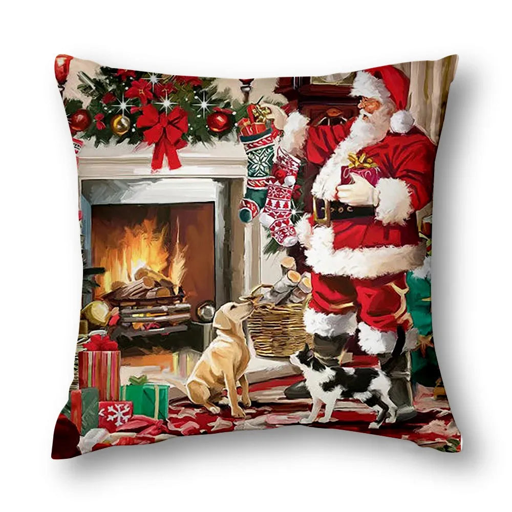 Christmas Decor Cushion Cover Winter Decor Bed Decor Pillow Cover Sofa Decor Cushion Cover Home Decor 40x40 45x45 50x50 60x60cm