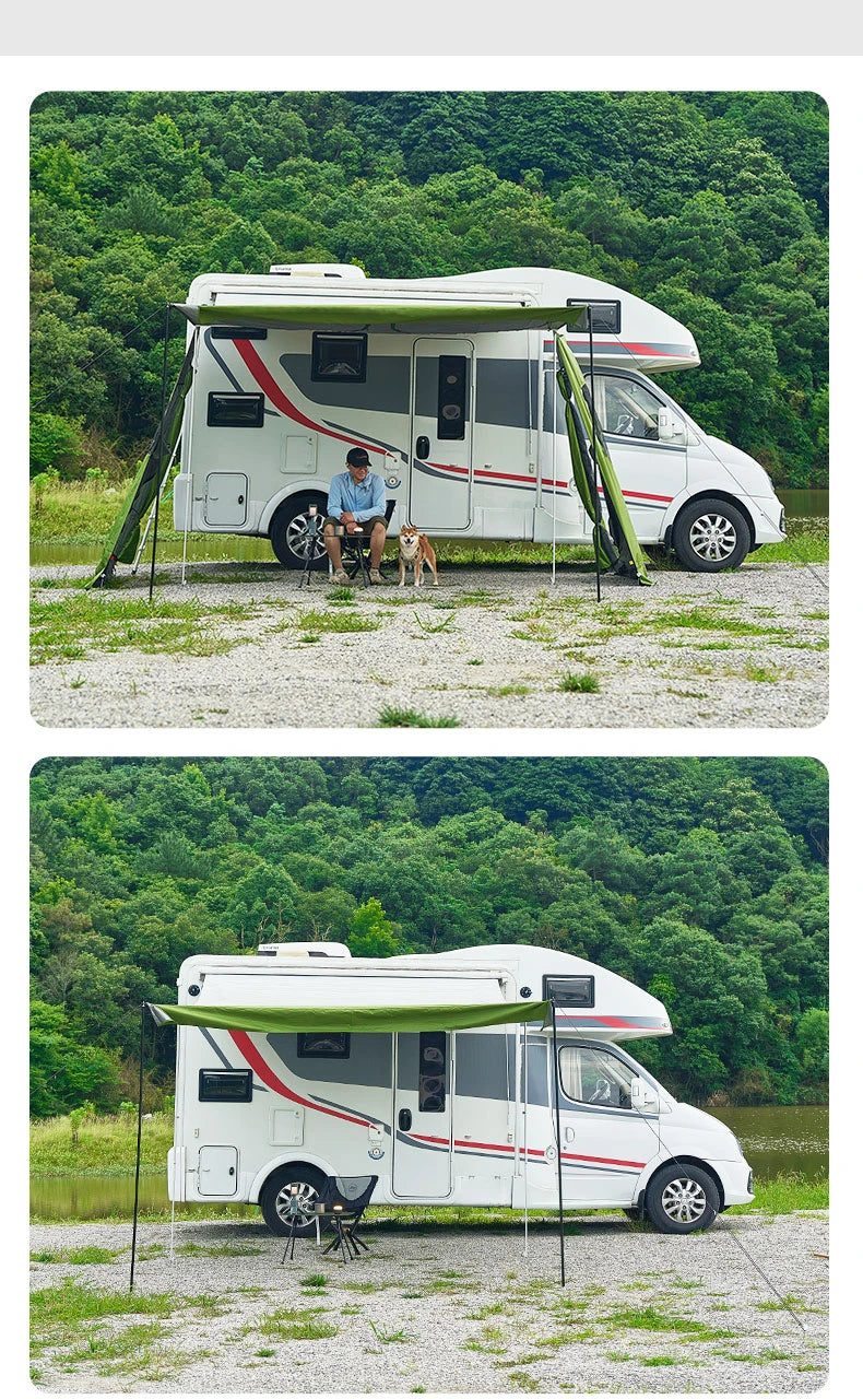 Caravan Awning Tent RV Screen Room Family Room Camper Privacy Room Sunshade Campervan Tent Outdoor Camping Shelter