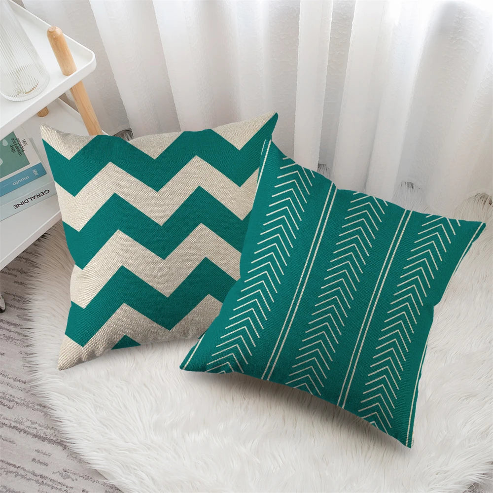 4Pcs Linen Square Cushion Cover,single-sided Printed Pillowcase ,Home Decor ,Room Decor,Living Decor,Bedroom Decor