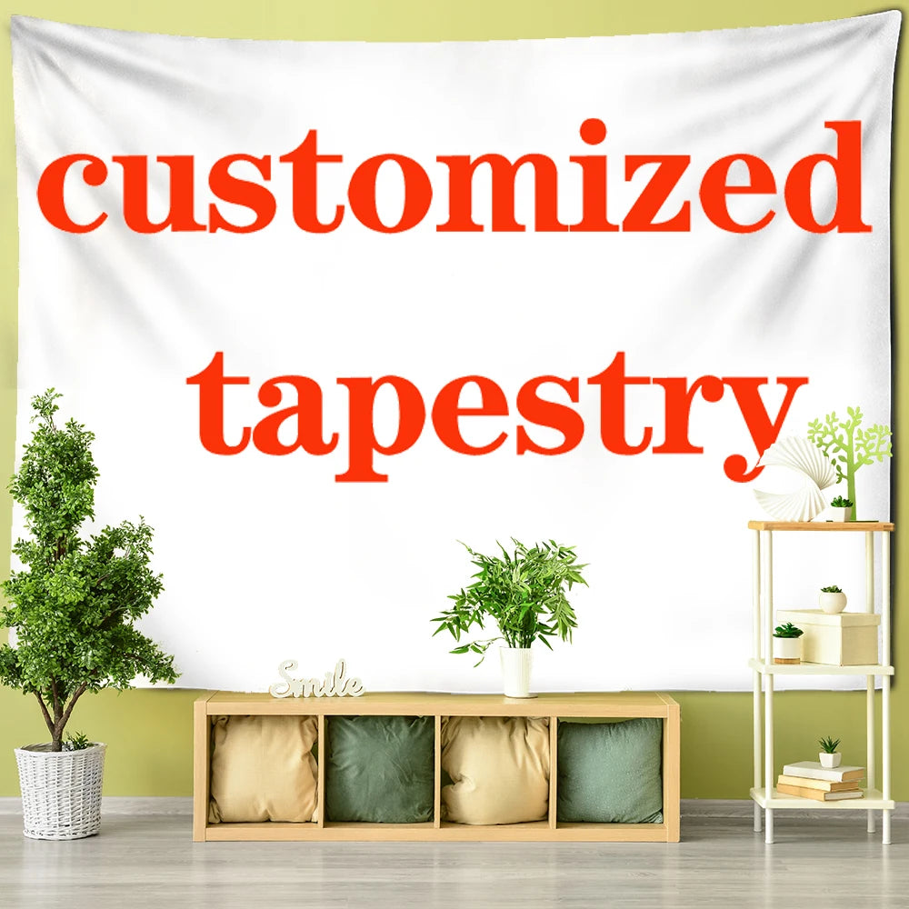 Customized Tapestry Boho Mandala Tapestries Witchcraft Wall Tapestry Print Your Photo Hippie Wall Hanging Blanket Tapestry