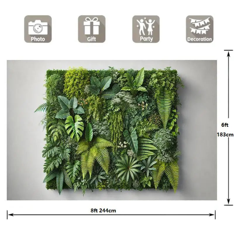 Plant pattern tapestry, no need for power or feathers, suitable for studios, living rooms, outdoor festivals