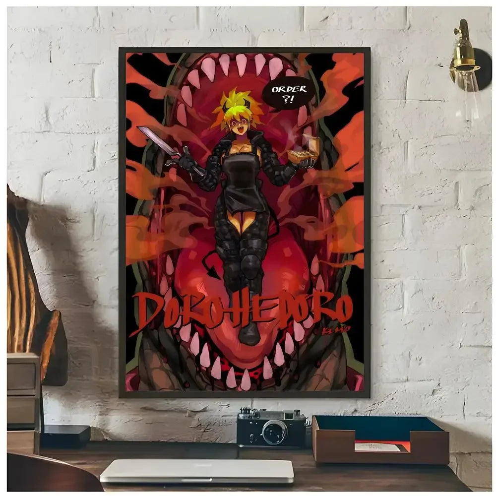 dark fantasy anime D-Dorohedoro Poster Premium Decor Art & Gift for Household Lounge Home Ornaments